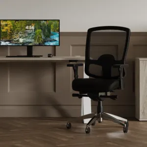 Regent High Mesh Back Ergonomic Task Operator Office Chair with Arms