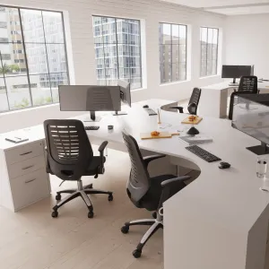 Relay Medium Mesh Back Task Operator Office Chair with Arms