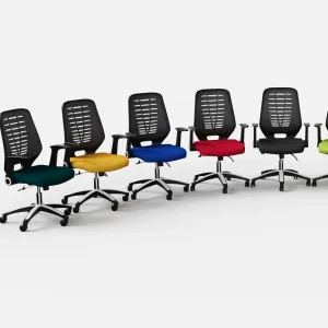 Relay Medium Mesh Back Task Operator Office Chair with Arms