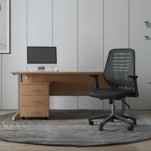 Relay Medium Mesh Back Task Operator Office Chair with Arms