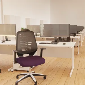 Relay Medium Mesh Back Task Operator Office Chair with Arms
