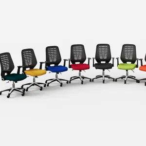 Relay Medium Mesh Back Task Operator Office Chair with Arms