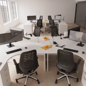 Relay Medium Mesh Back Task Operator Office Chair with Arms