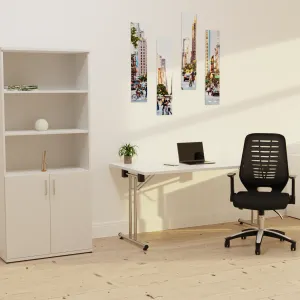 Relay Medium Mesh Back Task Operator Office Chair with Arms