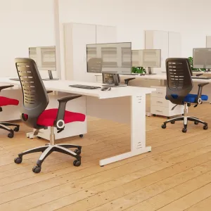Relay Medium Mesh Back Task Operator Office Chair with Arms