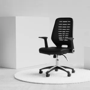 Relay Medium Mesh Back Task Operator Office Chair with Arms