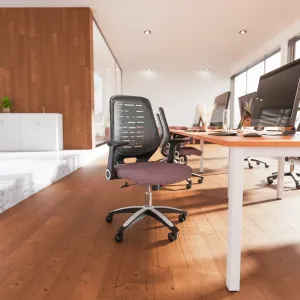 Relay Medium Mesh Back Task Operator Office Chair with Arms