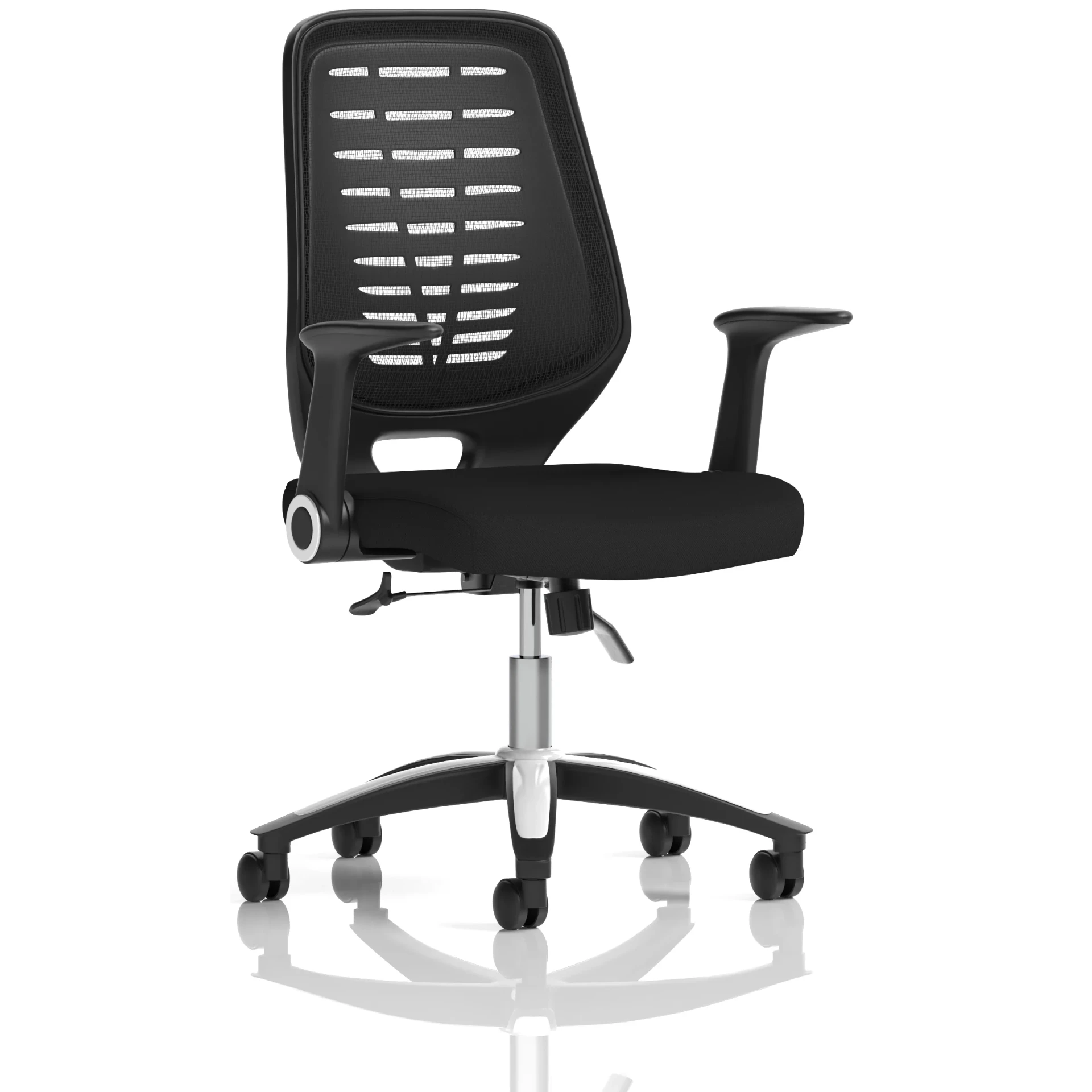 Relay Medium Mesh Back Task Operator Office Chair with Arms