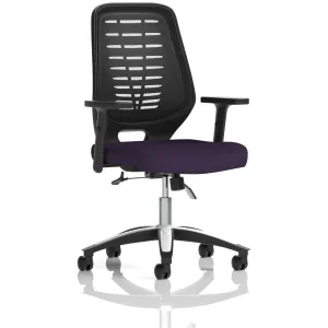 Relay Medium Mesh Back Task Operator Office Chair with Arms
