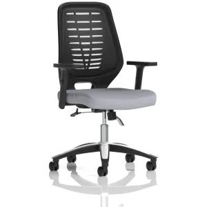 Relay Medium Mesh Back Task Operator Office Chair with Arms