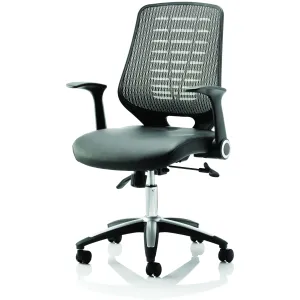 Relay Medium Mesh Back Task Operator Office Chair with Arms