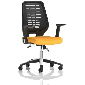 Relay Medium Mesh Back Task Operator Office Chair with Arms