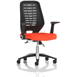 Relay Medium Mesh Back Task Operator Office Chair with Arms