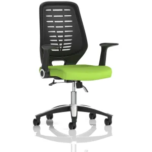 Relay Medium Mesh Back Task Operator Office Chair with Arms