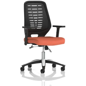Relay Medium Mesh Back Task Operator Office Chair with Arms