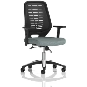 Relay Medium Mesh Back Task Operator Office Chair with Arms