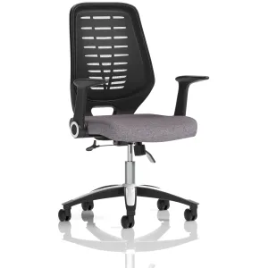 Relay Medium Mesh Back Task Operator Office Chair with Arms