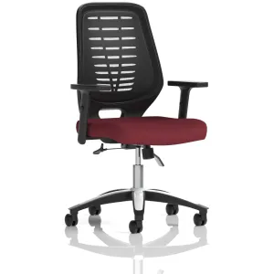 Relay Medium Mesh Back Task Operator Office Chair with Arms