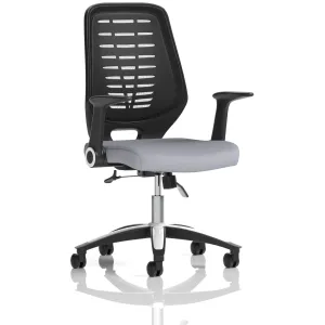Relay Medium Mesh Back Task Operator Office Chair with Arms