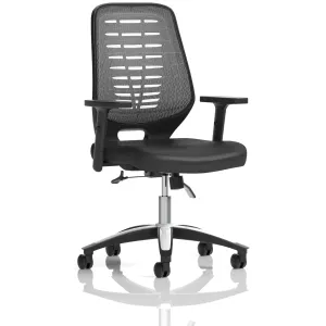 Relay Medium Mesh Back Task Operator Office Chair with Arms