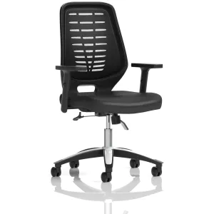 Relay Medium Mesh Back Task Operator Office Chair with Arms