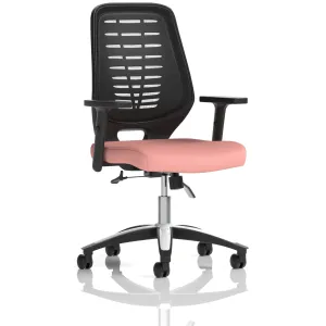 Relay Medium Mesh Back Task Operator Office Chair with Arms