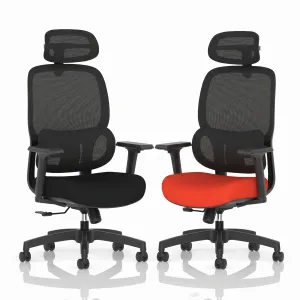 Rowan High Mesh Back Task Operator Office Chair with Headrest