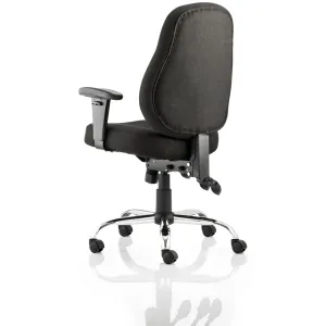 Storm High Back Task Operator Office Chair with Arms