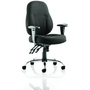 Storm High Back Task Operator Office Chair with Arms