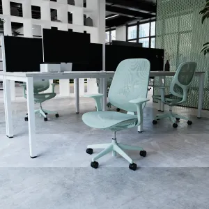 Tutti Mesh Medium Back Task Operator Office Chair with Arms