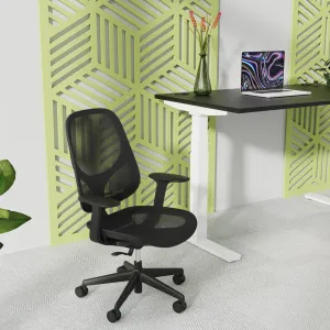 Tutti Mesh Medium Back Task Operator Office Chair with Arms