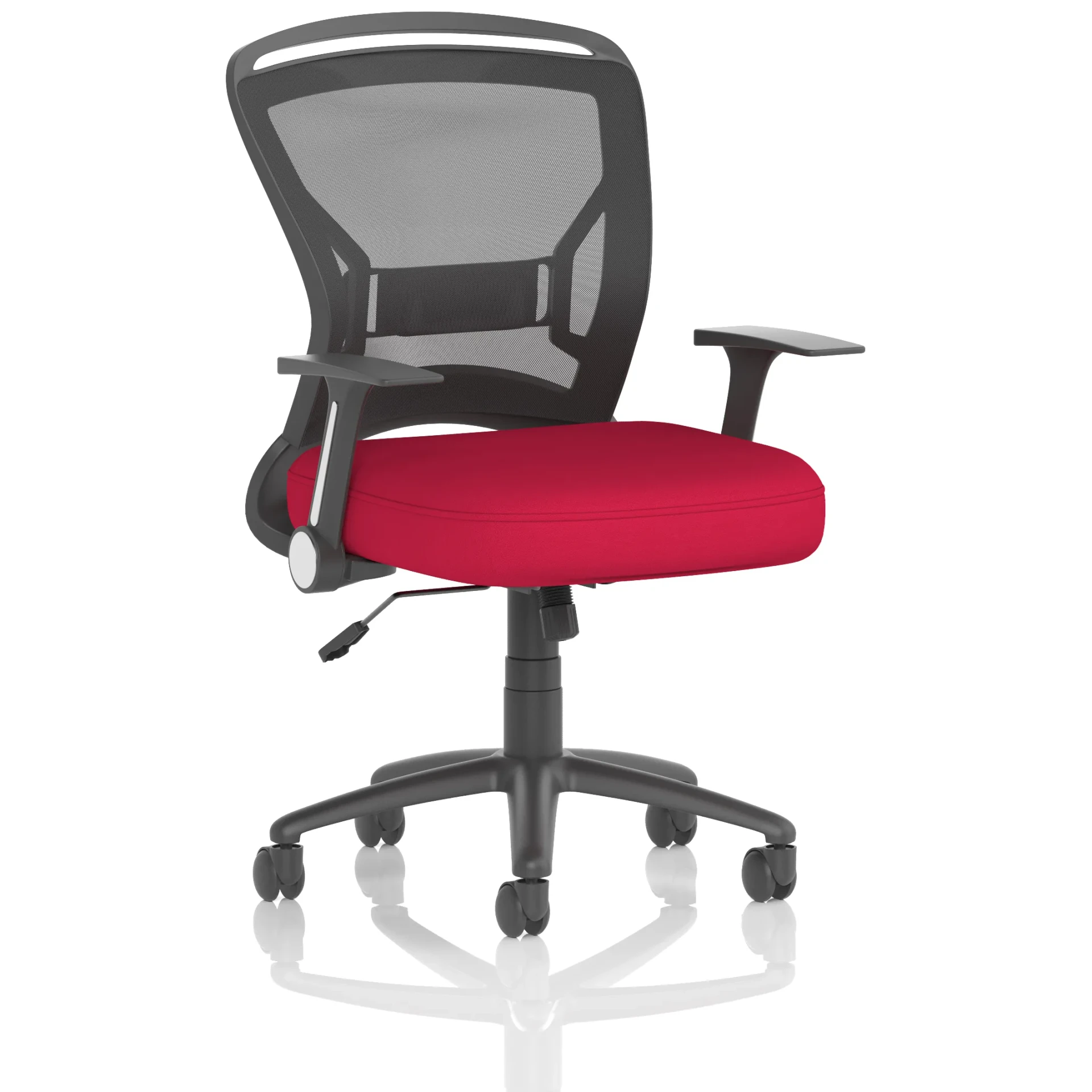 Zeus Medium Mesh Back Task Operator Office Chair with Arms