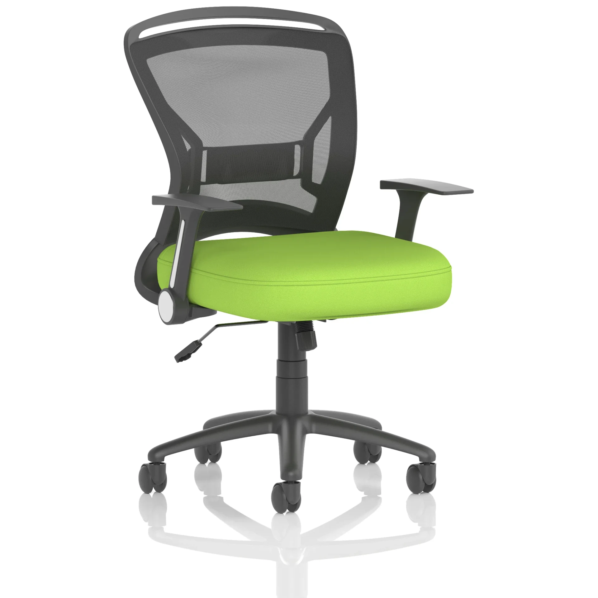 Zeus Medium Mesh Back Task Operator Office Chair with Folding Arms