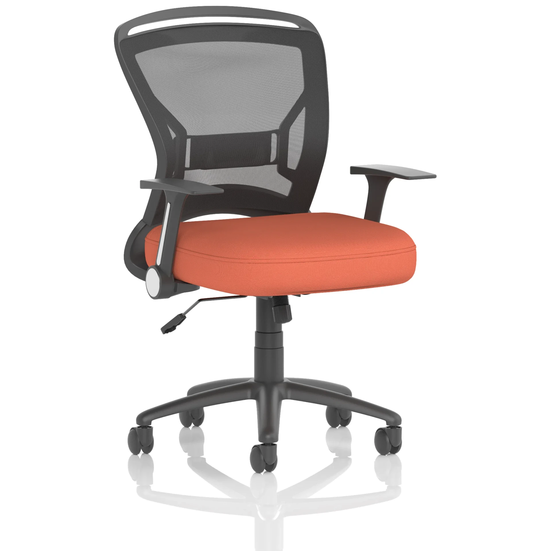 Zeus Medium Mesh Back Task Operator Office Chair with Folding Arms
