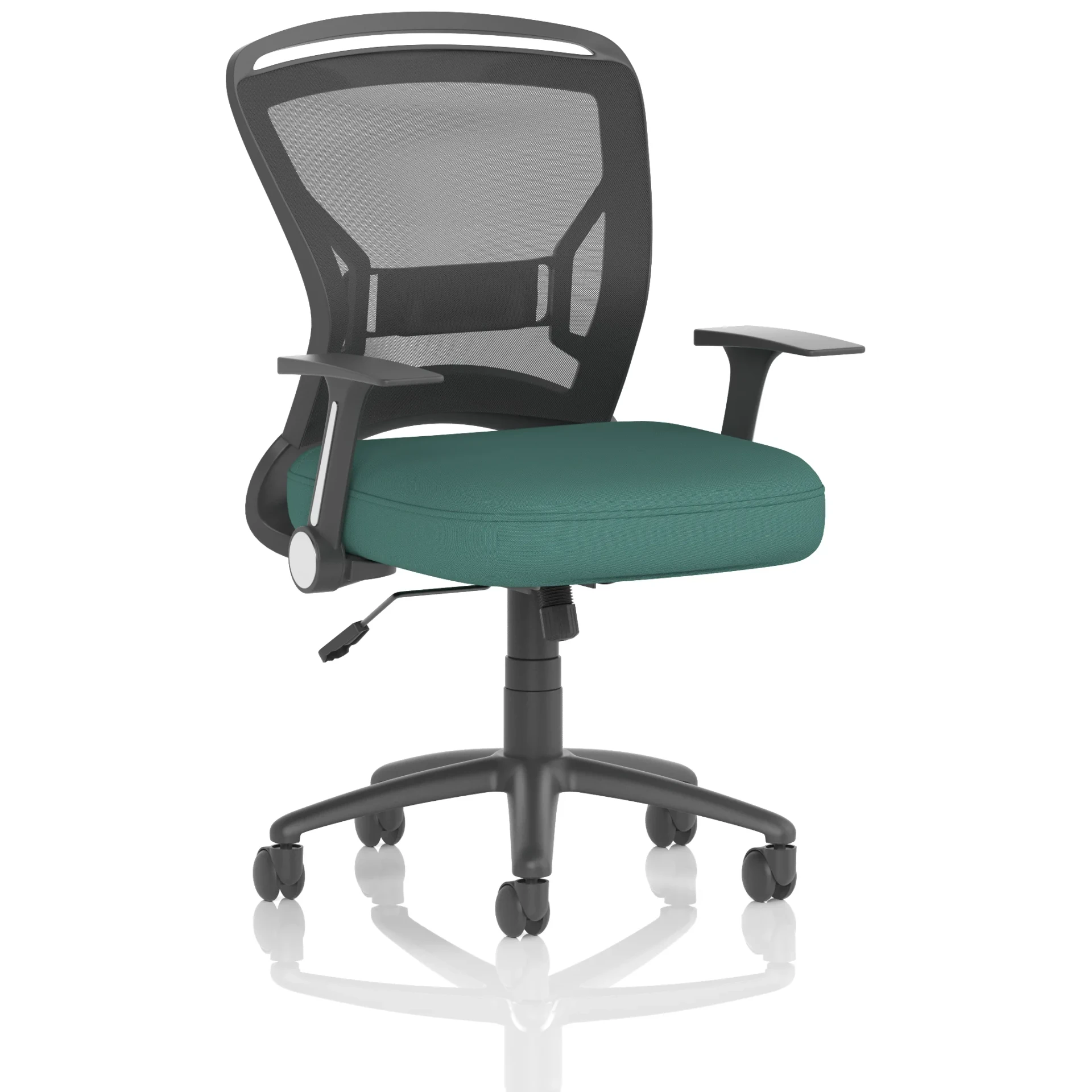 Zeus Medium Mesh Back Task Operator Office Chair with Folding Arms