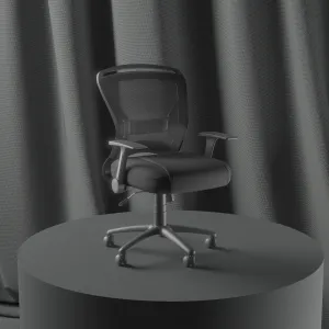 Zeus Medium Mesh Back Task Operator Office Chair with Arms