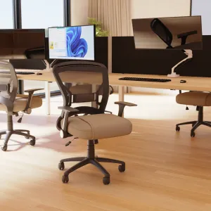 Zeus Medium Mesh Back Task Operator Office Chair with Arms