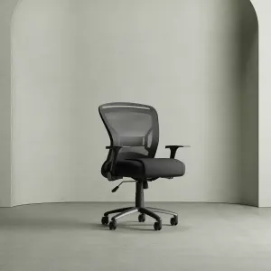 Zeus Medium Mesh Back Task Operator Office Chair with Arms