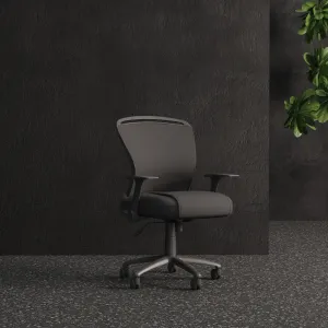 Zeus Medium Mesh Back Task Operator Office Chair with Arms