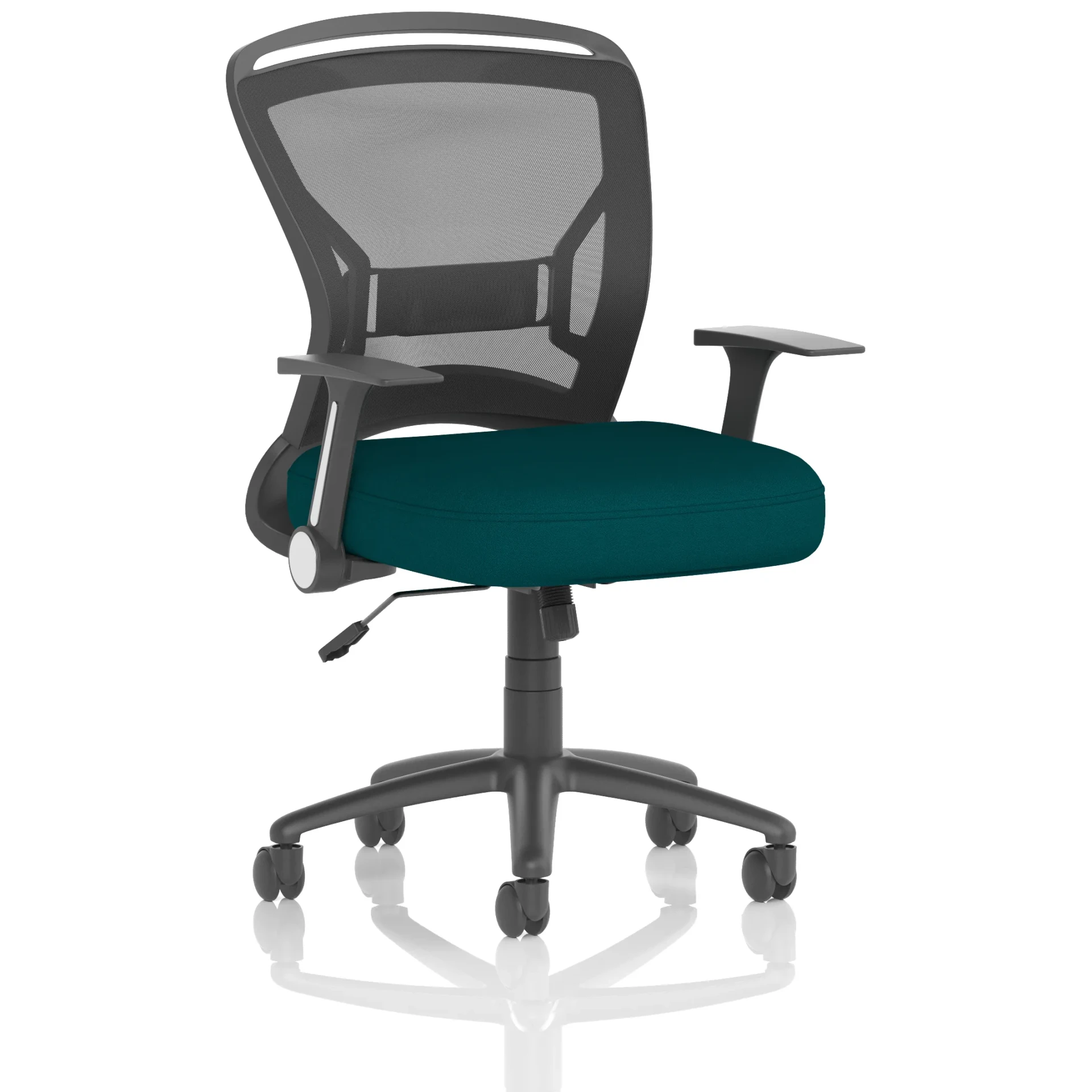 Zeus Medium Mesh Back Task Operator Office Chair with Folding Arms