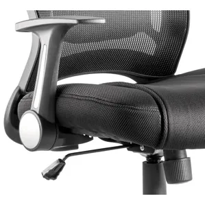 Zeus Medium Mesh Back Task Operator Office Chair with Folding Arms