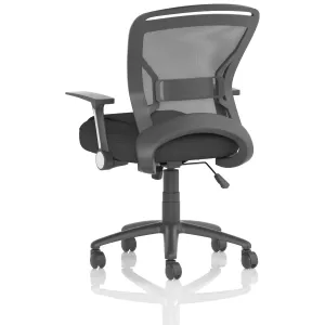 Zeus Medium Mesh Back Task Operator Office Chair with Folding Arms