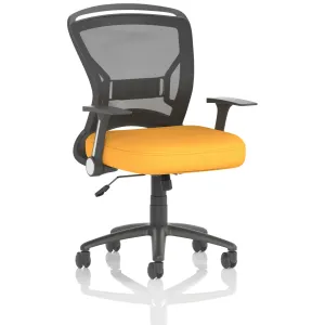 Zeus Medium Mesh Back Task Operator Office Chair with Folding Arms