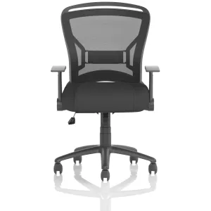 Zeus Medium Mesh Back Task Operator Office Chair with Folding Arms