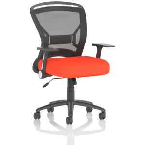 Zeus Medium Mesh Back Task Operator Office Chair with Folding Arms