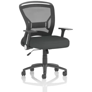 Zeus Medium Mesh Back Task Operator Office Chair with Folding Arms