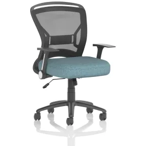 Zeus Medium Mesh Back Task Operator Office Chair with Folding Arms