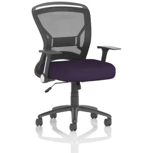 Zeus Medium Mesh Back Task Operator Office Chair with Folding Arms