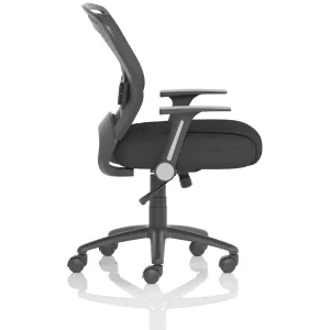 Zeus Medium Mesh Back Task Operator Office Chair with Folding Arms