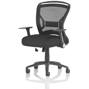 Zeus Medium Mesh Back Task Operator Office Chair with Folding Arms
